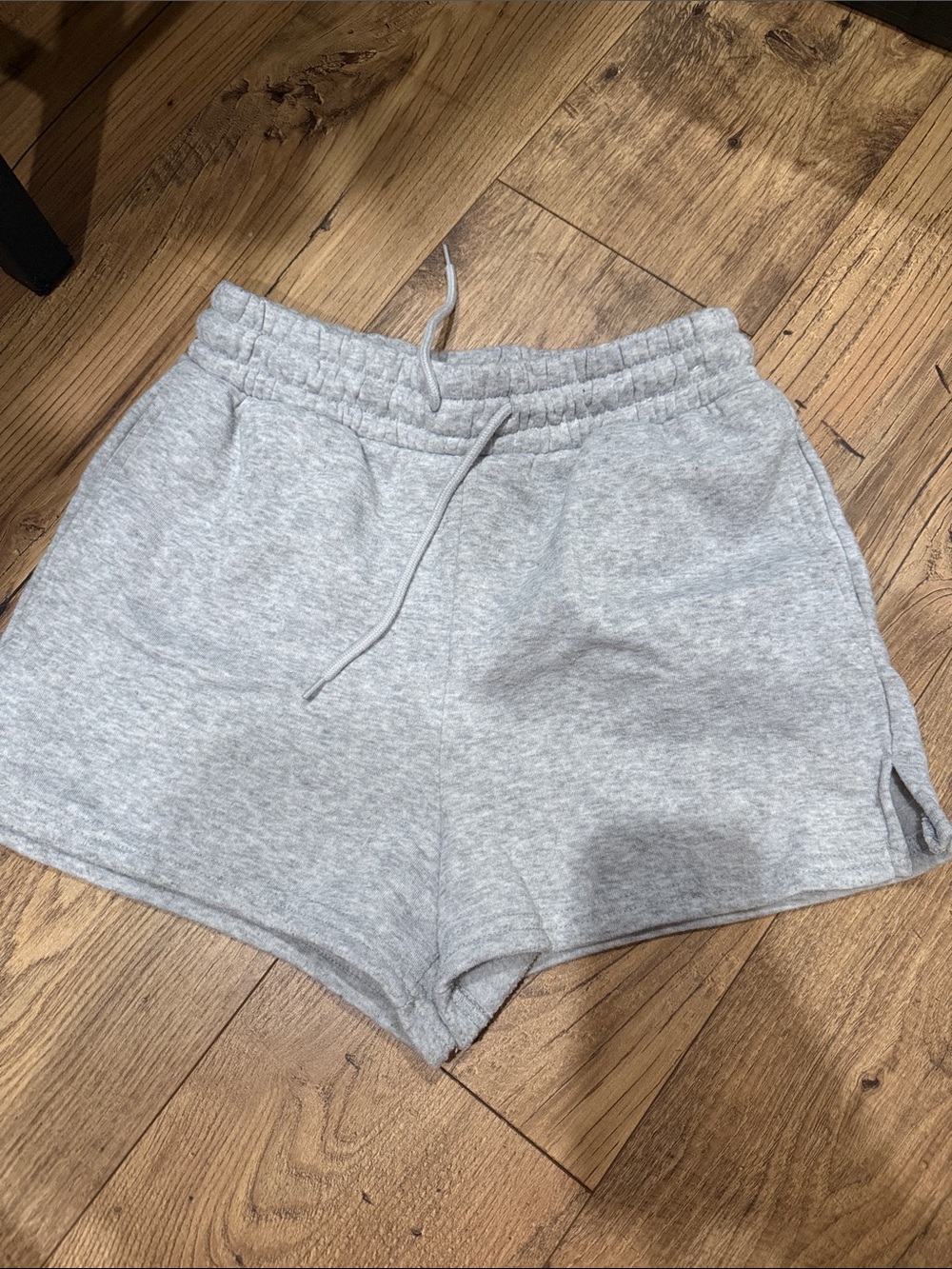 Women's Gray Drawstring sweat shorts